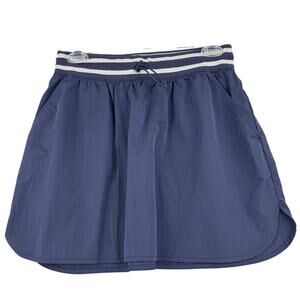 Aerie Offline Skirt Size M Blue Drawstring Pockets Casual Athletic Beach Coverup